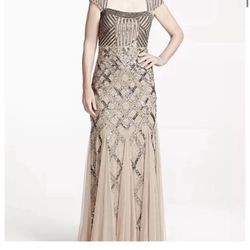 PROM Adrianne Papell Beaded Maxi Gown