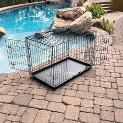 Top Paw® Double Door Folding Wire Dog Crate, Brand New Just Out Of The Box.36” L X 26”WX 25”H 