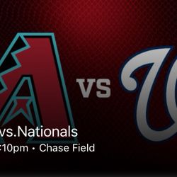 DBacks/Nationals (4) Tickets Sunday 6/1 Lower Level