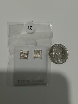 Squared Silver Earrings 