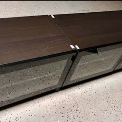 IKEA TV Stand With Glass Topper