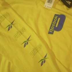 Extra Large Reebok Long Sleeve Yellow Brand New With Tags