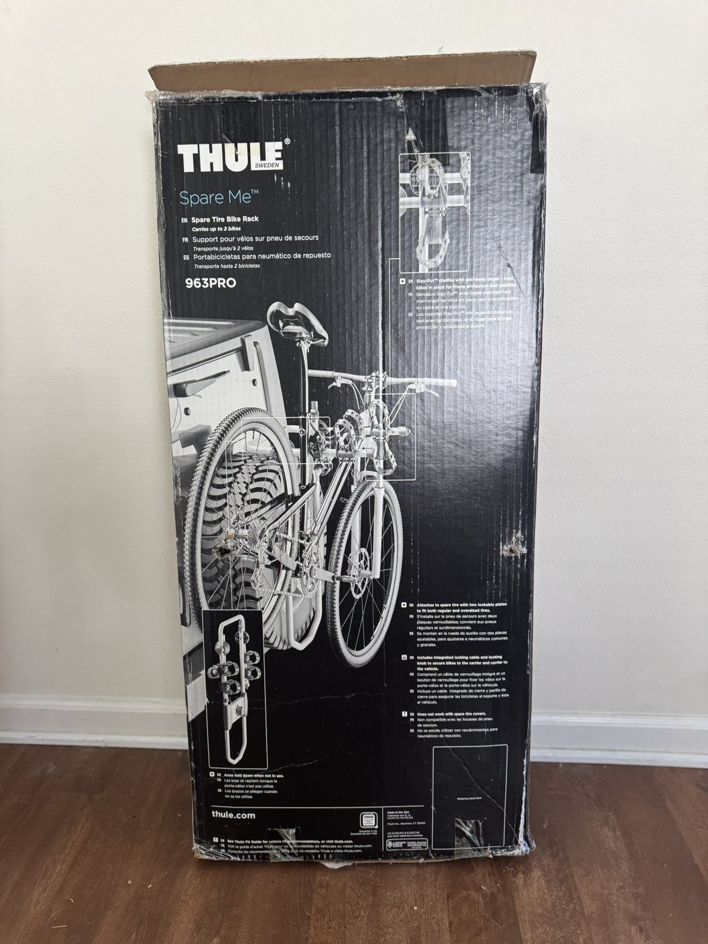 Thule Spare Me 963 Pro Spare Tire Bike Rack 2-Bike