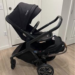Nuna Demi Grow Stroller And Carseat color black