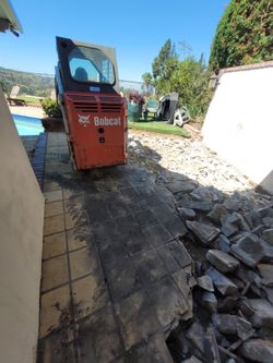 Demolition , cement installation