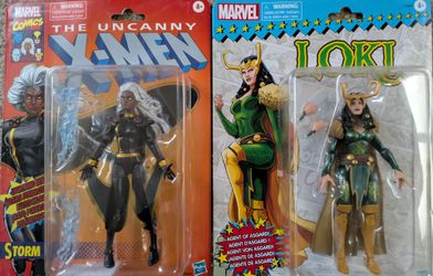 Marvel's Gambit, Rogue, Vision and Tigra, Loki and Storm
