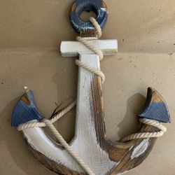 New Wooden Anchor Decor / Wall Decoration