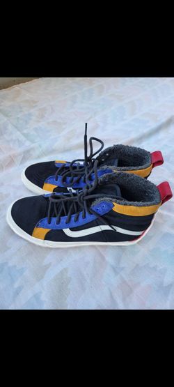Vans Sk8-Hi MTE Scotchgard UltraCush Men's Size 10 Black Blue Yellow Winter High Top Sneakers