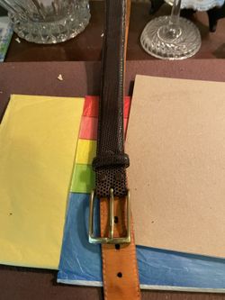 Martin Dingman Brown Lizard Men’s Belt Size 36