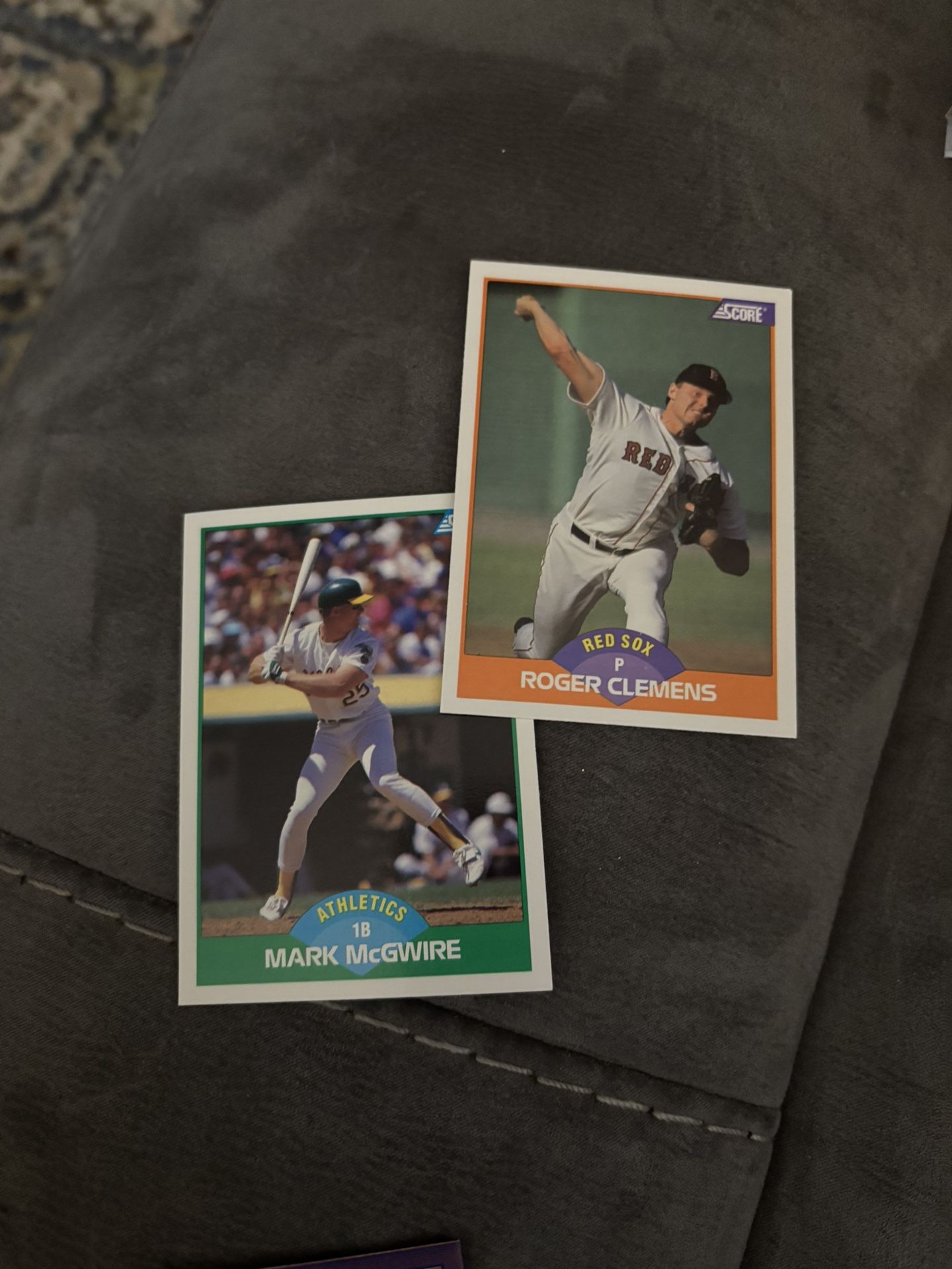 Mark McGuire And Roger Clemens ROOKIES