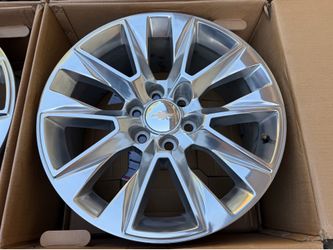 20” Chrome OEM Rims Chevrolet Suburban Tahoe Polished Wheels Chevy Silverado GMC Sierra 1500 Yukon Denali