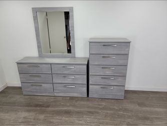 Dresser whit mirror and chest - Cómoda con espejo y Gavetero