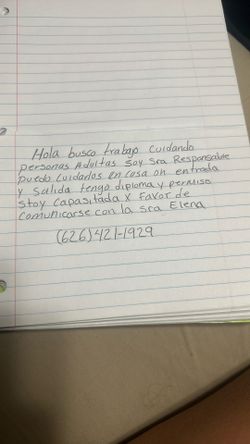 Busco Trabajo