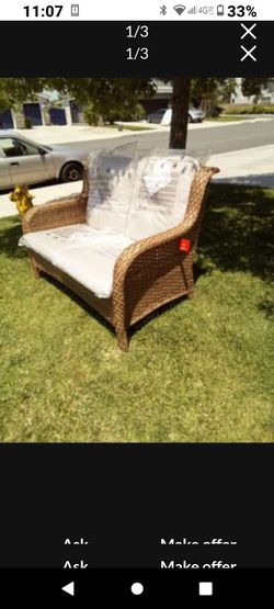 Patio loveseat patio love chair outdoor patio furniture set 🆕🚎🚛🆕