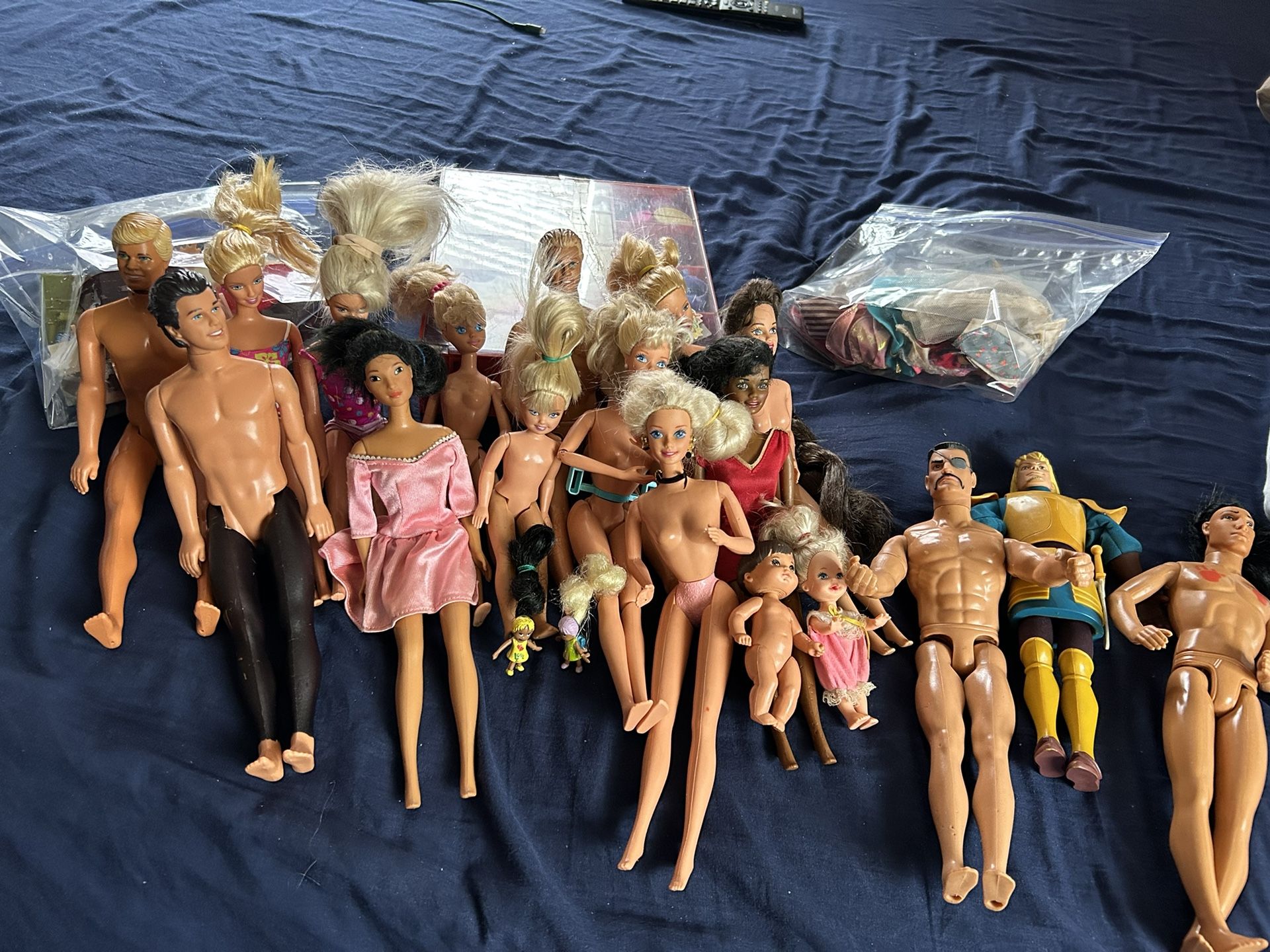 1966 Barbie Doll And Ken With Furniture Toys And Clothing For Barbies