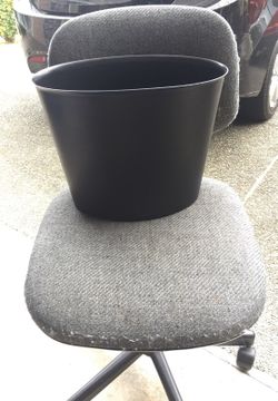 Black small garbage can plastic