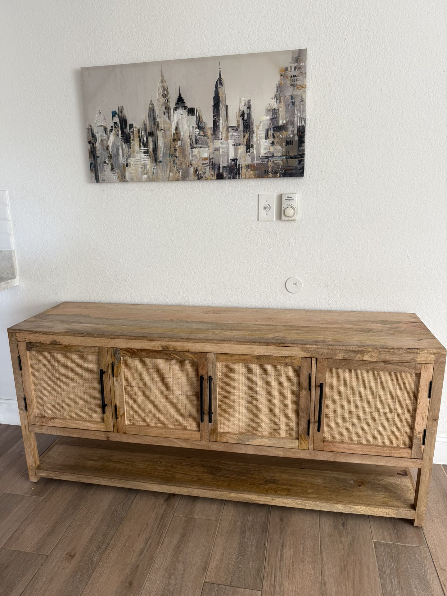 Rattan Tv Console Table