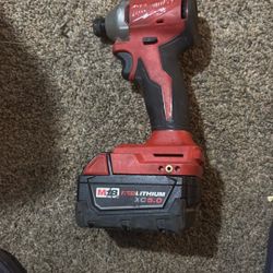 M18 1/4 impact plus 5.0 AH battery