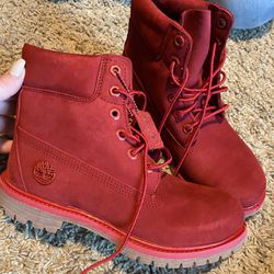 Womens Timberland Boots Red