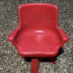 Rare Find! 1975 Vintage Red Modern Swivel Chair for Play Room or Nursery