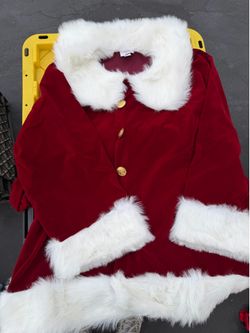 Santa Claus costume, two pairs of boots, belts, a watch, Santa Claus costume set