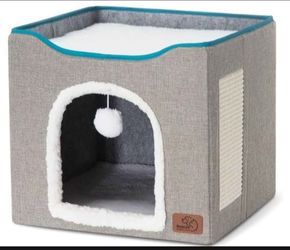 Foldable Cat Bed, Cat Beds for Indoor Cats