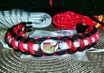 Miami Heat Paracord Bracelets
