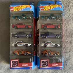 Nissan 5 Pack Hot Wheels 