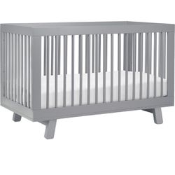 babyletto gray hudson 3in1 convertible crib