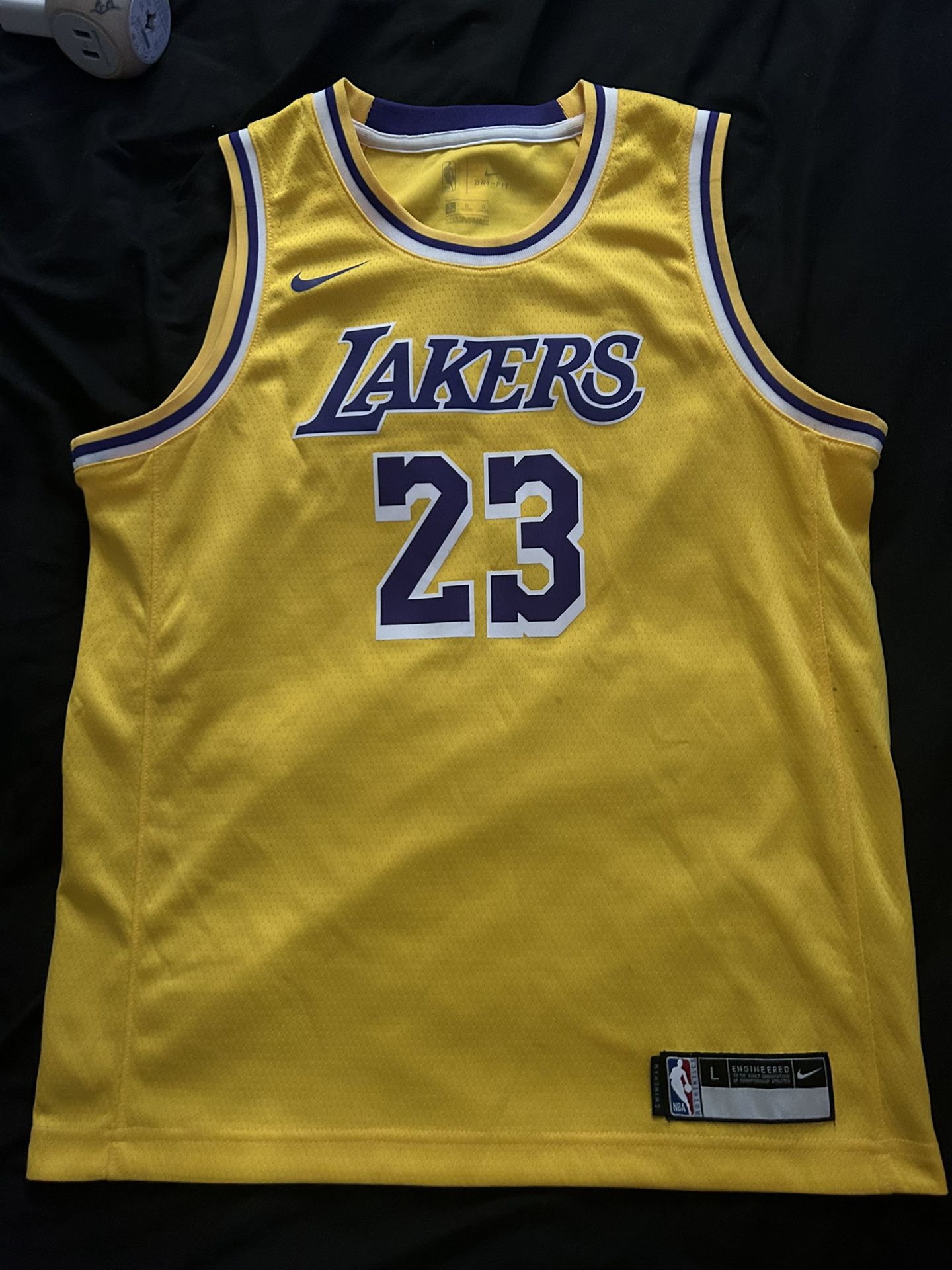 large lakers jersey (lebron james) (retail price $100)