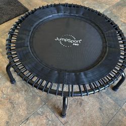 JumpSport 39” Pro Fitness Trampoline - Black 