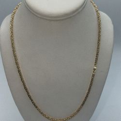14kt Yellow Gold Byzantine Chain 20.5” 
