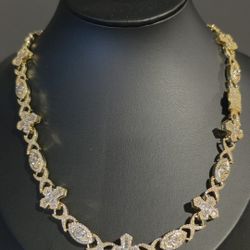 Iced Out Cross Chain 