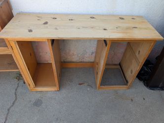 Sturdy Solid Wood Office Desk (Needs TLC) - Local Pickup in 91706