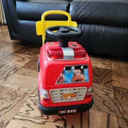 Toddler Fire Truck Push Toy 