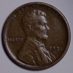 1921 S ,Wheat Penny, XF