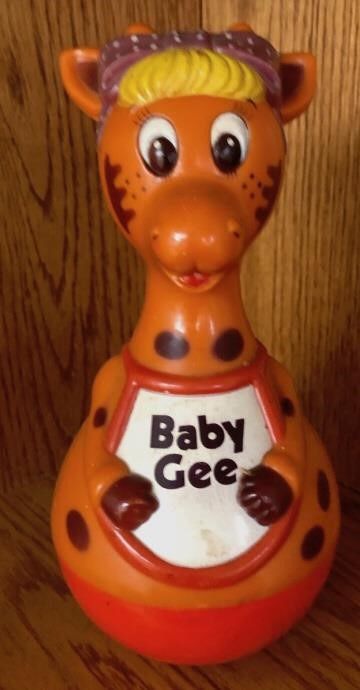 VINTAGE! Webble Wobble Baby Gee Giraffe