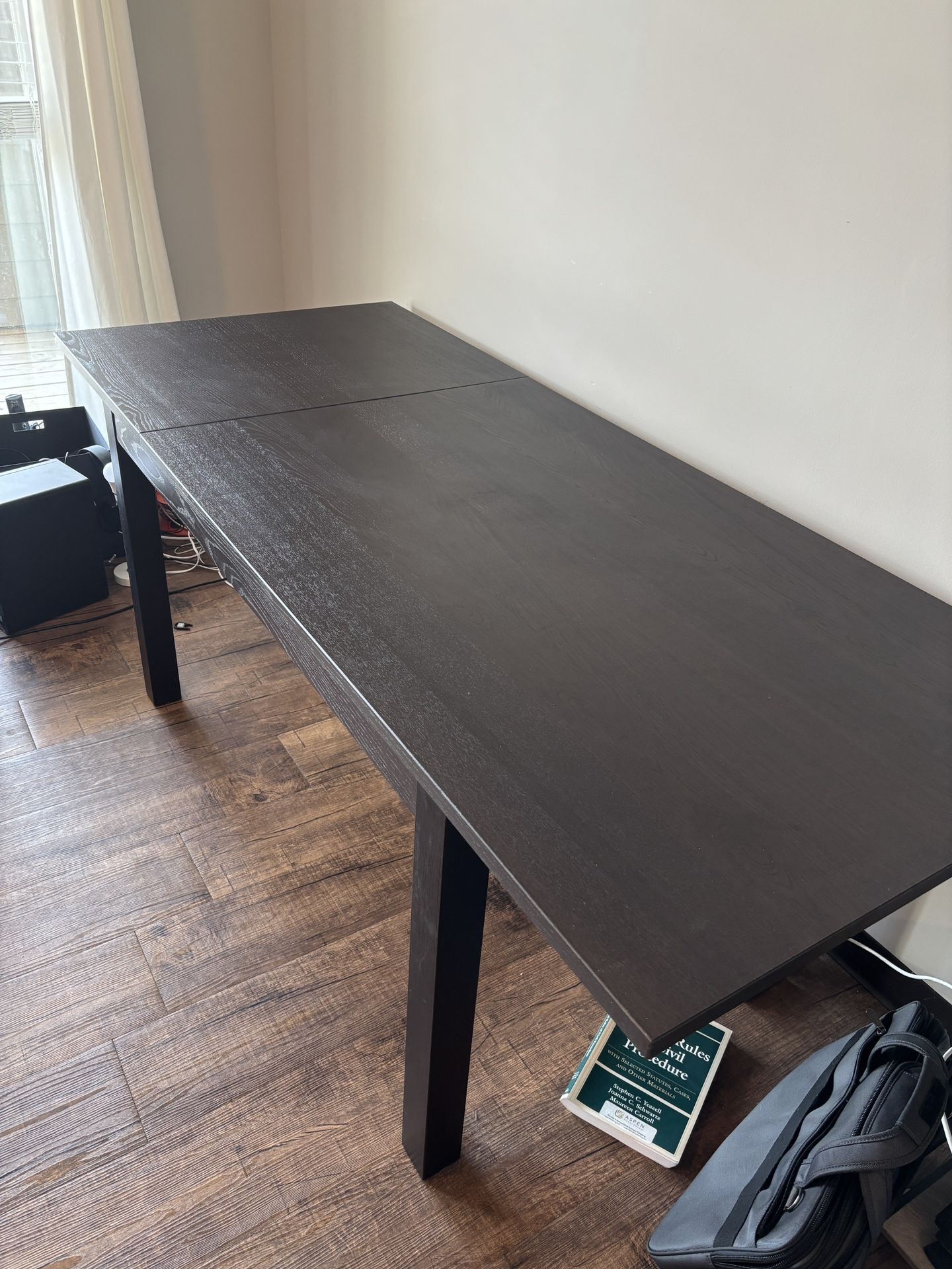 Kitchen Table (IKEA Laneberg) with extendable leaf