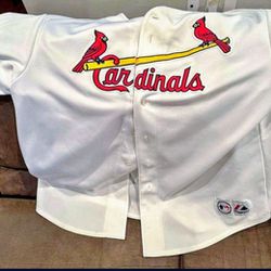 St.Louis Cardinals 2XL Gear, Jim Edmonds White Jersey, Red Cards Jersey, Gray Hooded Sweatshirt , Take all 3 for $95 or Individual Prices Below
