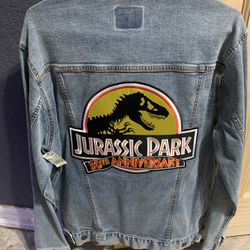 2023 Universal Studios Jurassic Park 30th Anniversary Jean Jacket Adult L Large