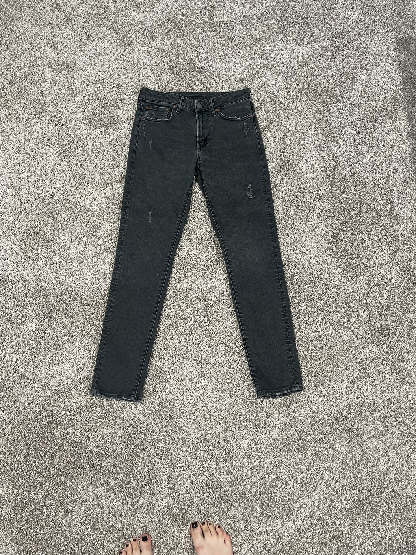 American eagle 29x30 black skinny jeans
