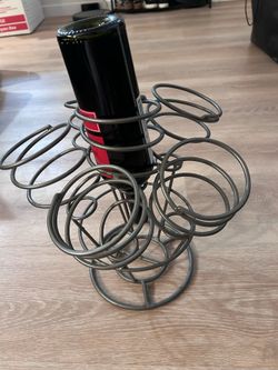 Metal Spiral Wine Bottle Holder Rack