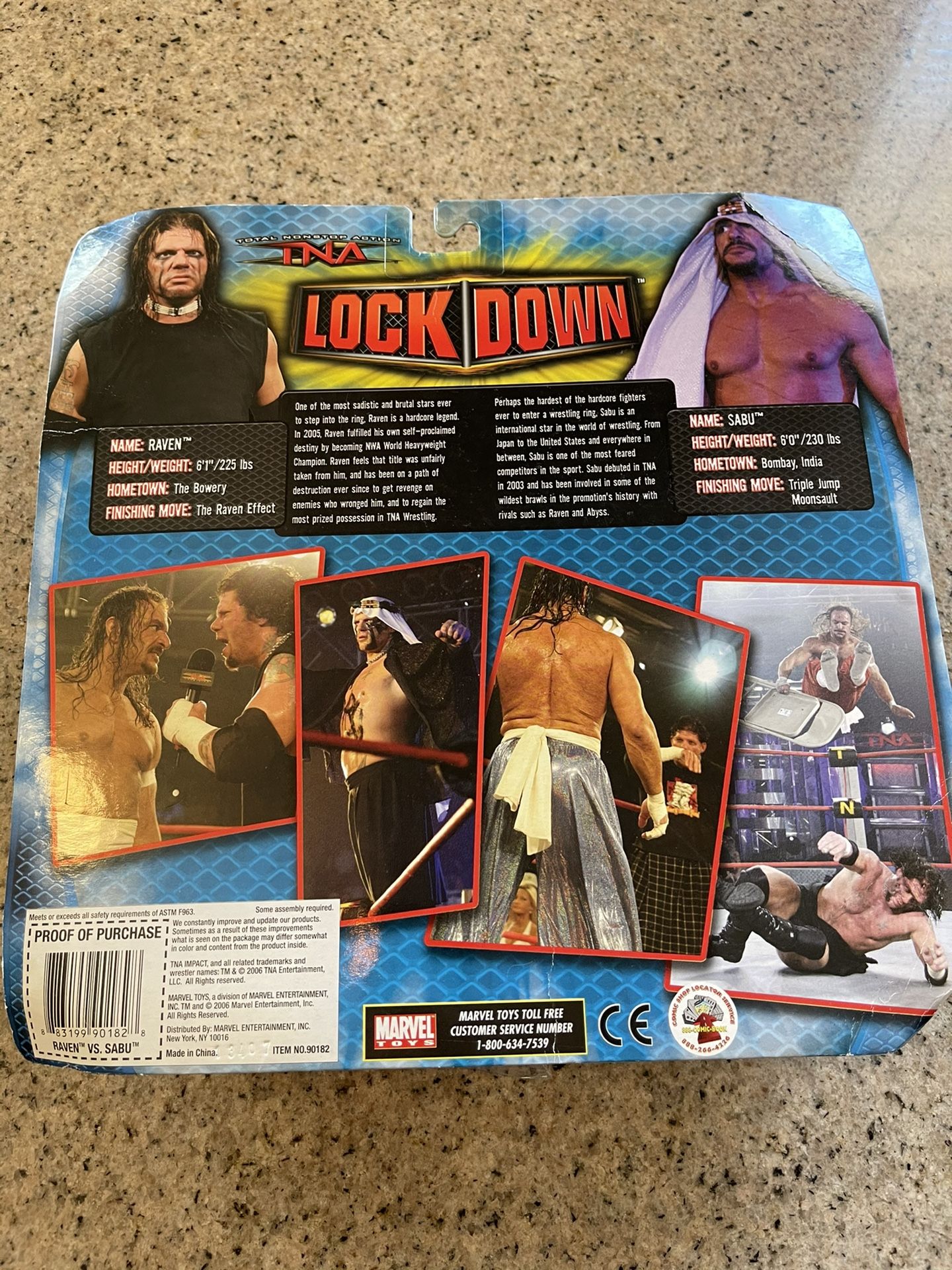 WWE TNA RAVEN vs. SABU WRESTLING FIGURES