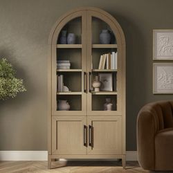 Aspen 80" Bookcase — Light Brown