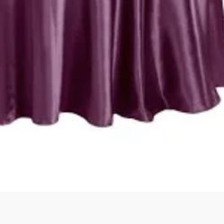 Sangria Satin Curtains Wedding