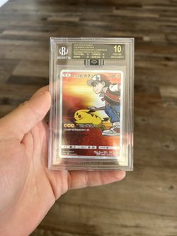 Pokemon Reds Pikachu BGS 10 Black Label