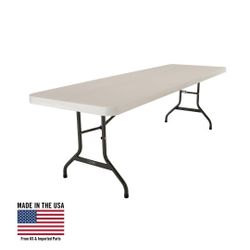 Lifetime 8 Foot Rectangle Folding Table, Indoor/Outdoor Commercial Grade
100$ cash no tax 
Pick up Mesa Alma School and University 