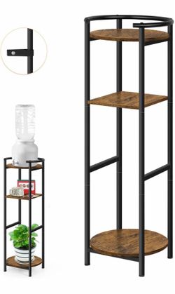 ETELI Water Dispenser Stand 36.5" Tall Drink Dispenser Floor Stand with Shelves Freestanding Water Stand Holder Water Jug Stand for 1-5 Gallon Ceramic