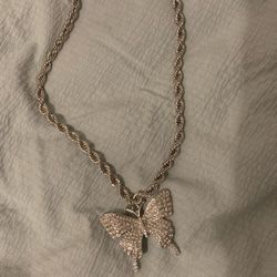 Silver Butterfly Chain 
