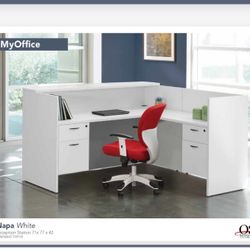 L Shaped Reception Desk Furniture 